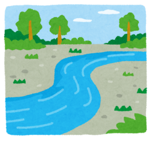 清らかな川をイメージ